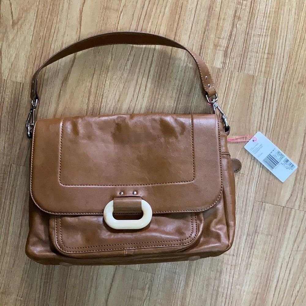 Orla Kiely Brown Leather Rosemary Bag NWT